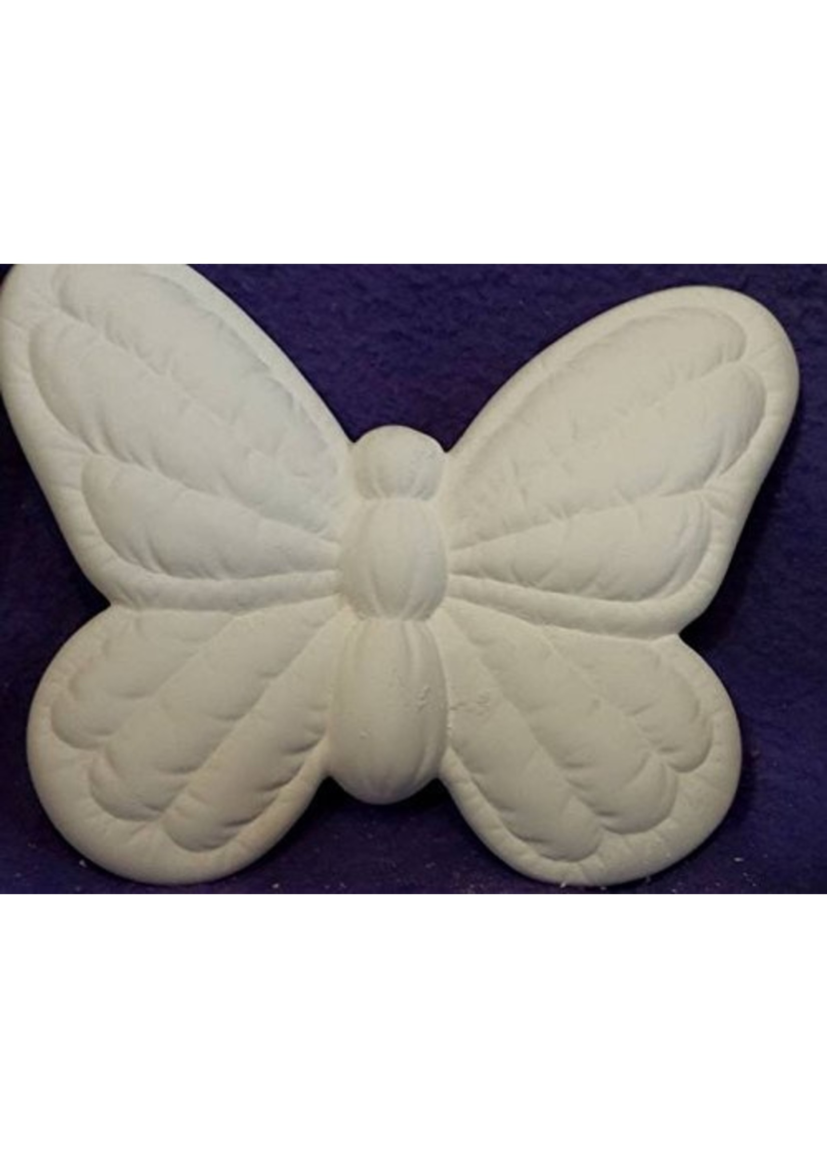 Creative Kreations Ceramics and Gifts Soft Sculpture Butterfly Med 6" Ceramic Bisque, Ready to Paint