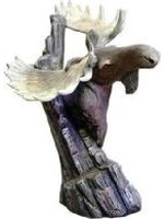 Creative Kreations Ceramics and Gifts Driftwood Moose 12.5" Ready to Paint Ceramic Bisque