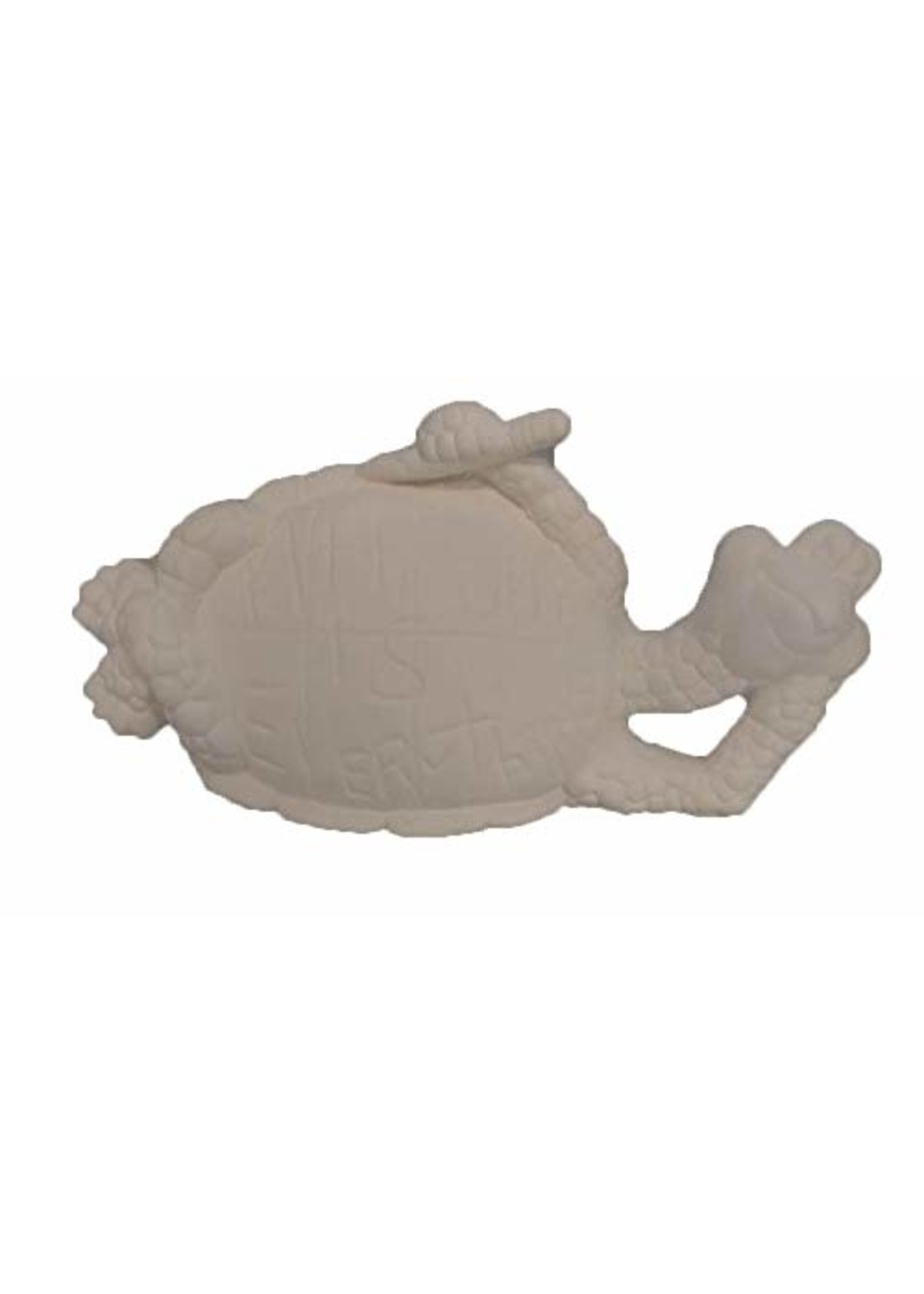 Creative Kreations Ceramics and Gifts Turtle with Attitude 6" X 5" x 13" Ceramic Bisque, Ready to Paint