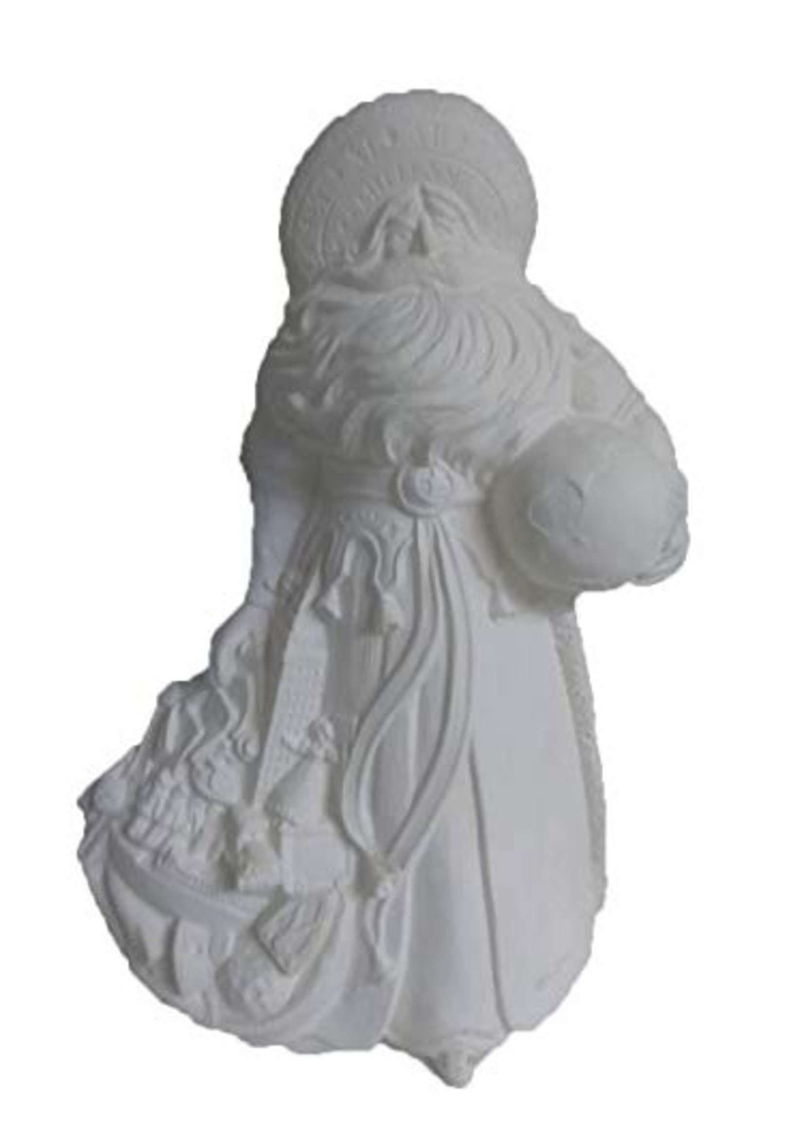 Creative Kreations Ceramics and Gifts Millennium Santa 15" Ceramic Bisque, Ready to Paint