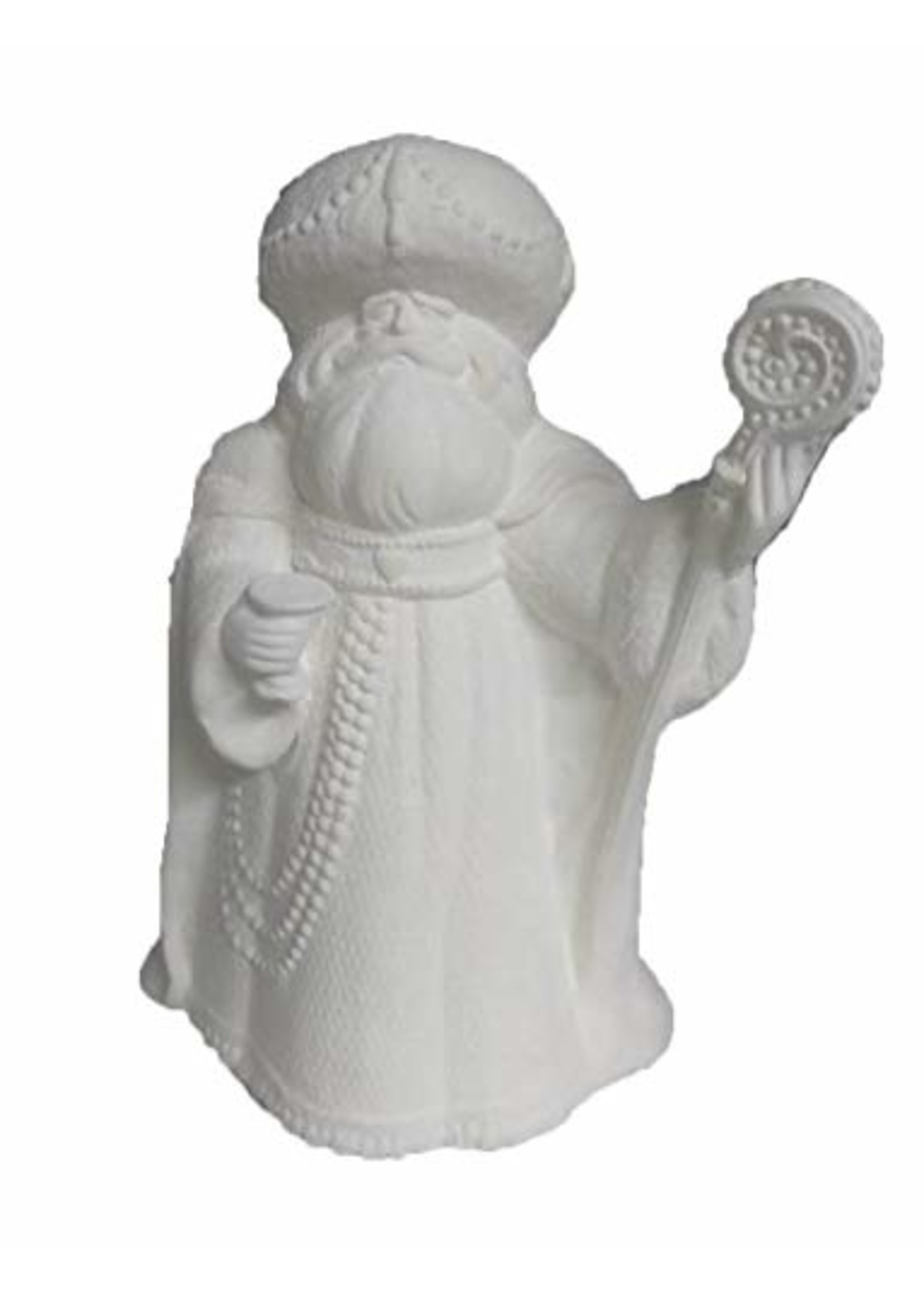 Creative Kreations Ceramics and Gifts Pearl Santa 10" Ceramic Bisque, Ready to Paint
