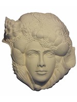 Creative Kreations Ceramics and Gifts Seashell Wall Plaque 13" Ceramic Bisque, Ready to Paint