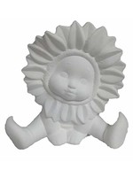 Creative Kreations Ceramics and Gifts Sunflower Sweet Tot Hands Down 5 1/2" Ceramic Bisque, Ready to Paint