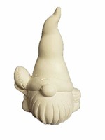 Creative Kreations Ceramics and Gifts Gnome with Football 6 3/4" Ceramic Bisque, Ready to Paint
