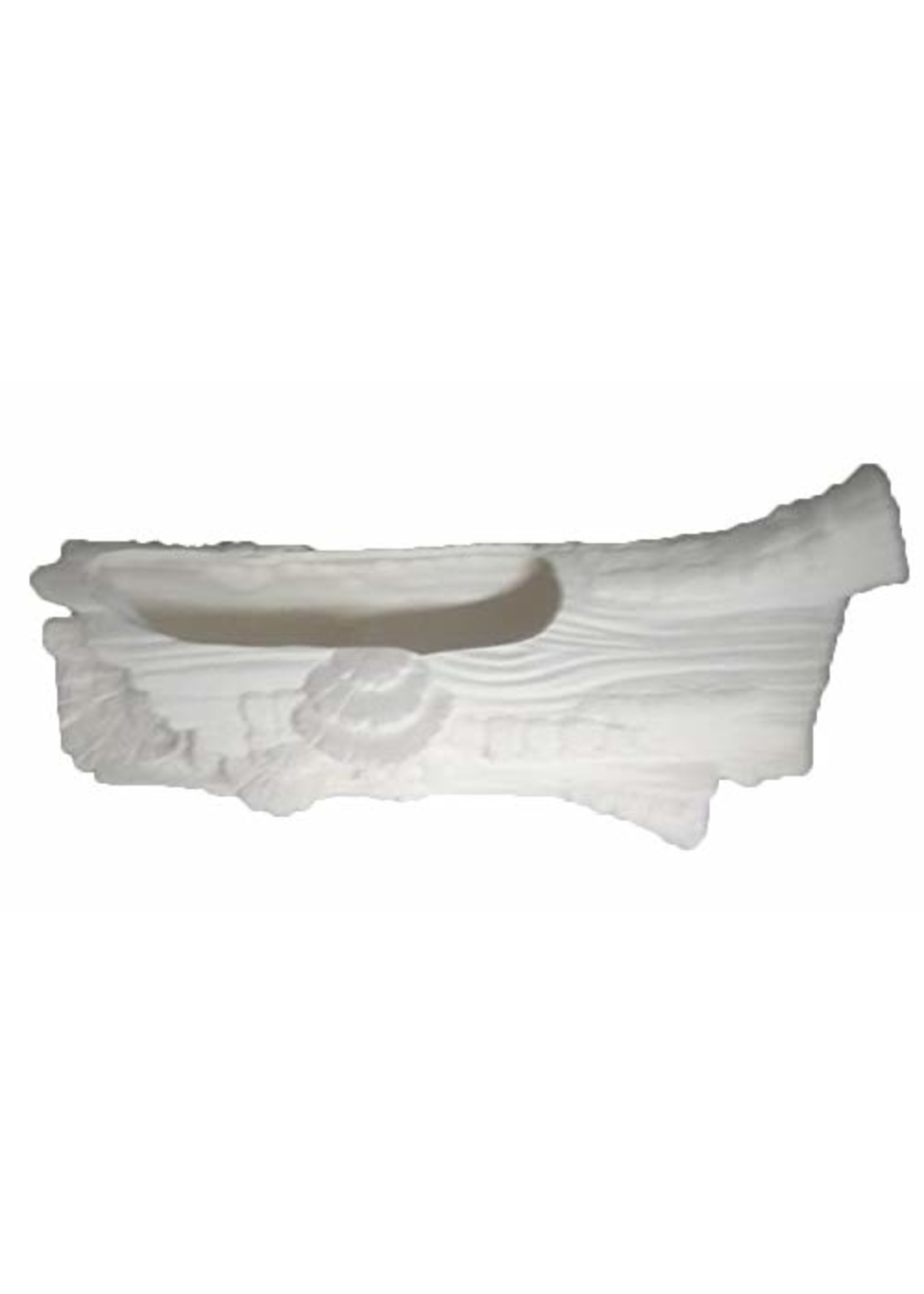 Creative Kreations Ceramics and Gifts Log Planter 17" L Ceramic Bisque, Ready to Paint
