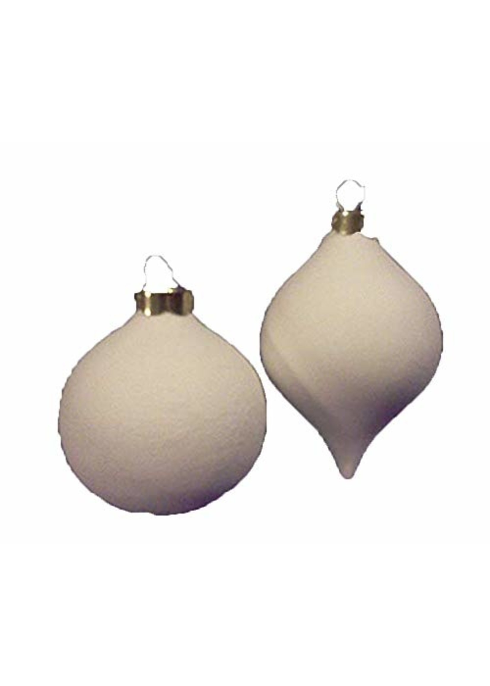 Creative Kreations Ceramics and Gifts Create Your own Ornaments 3 Set of 2  Ceramic Bisque, Ready to Paint