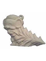 Creative Kreations Ceramics and Gifts Mouse Pulling Christmas Tree 3"  Ornament, Ceramic Bisque, Ready to Paint
