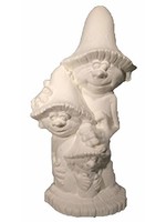 Creative Kreations Ceramics and Gifts Marsha, Jan and Cindy Mushroom 8" Ceramic Bisque, Ready to Paint