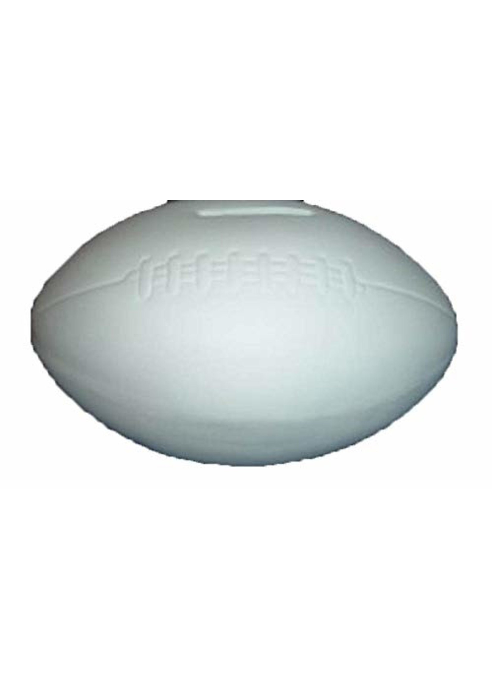 Creative Kreations Ceramics and Gifts Football Bank 7" Ceramic Bisque, Ready to paint