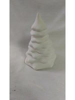 Creative Kreations Ceramics and Gifts Sm Tree 4 1/2" x 2 1/2" Ceramic Bisque, ready to paint
