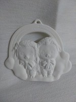 Creative Kreations Ceramics and Gifts Lambs in Rainbow 3" Ornament ceramic bisque, ready to paint