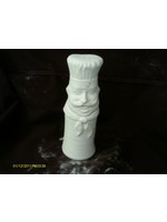Creative Kreations Ceramics and Gifts Chef Cheese Shaker 8" Ceramic Bisque, Ready to paint