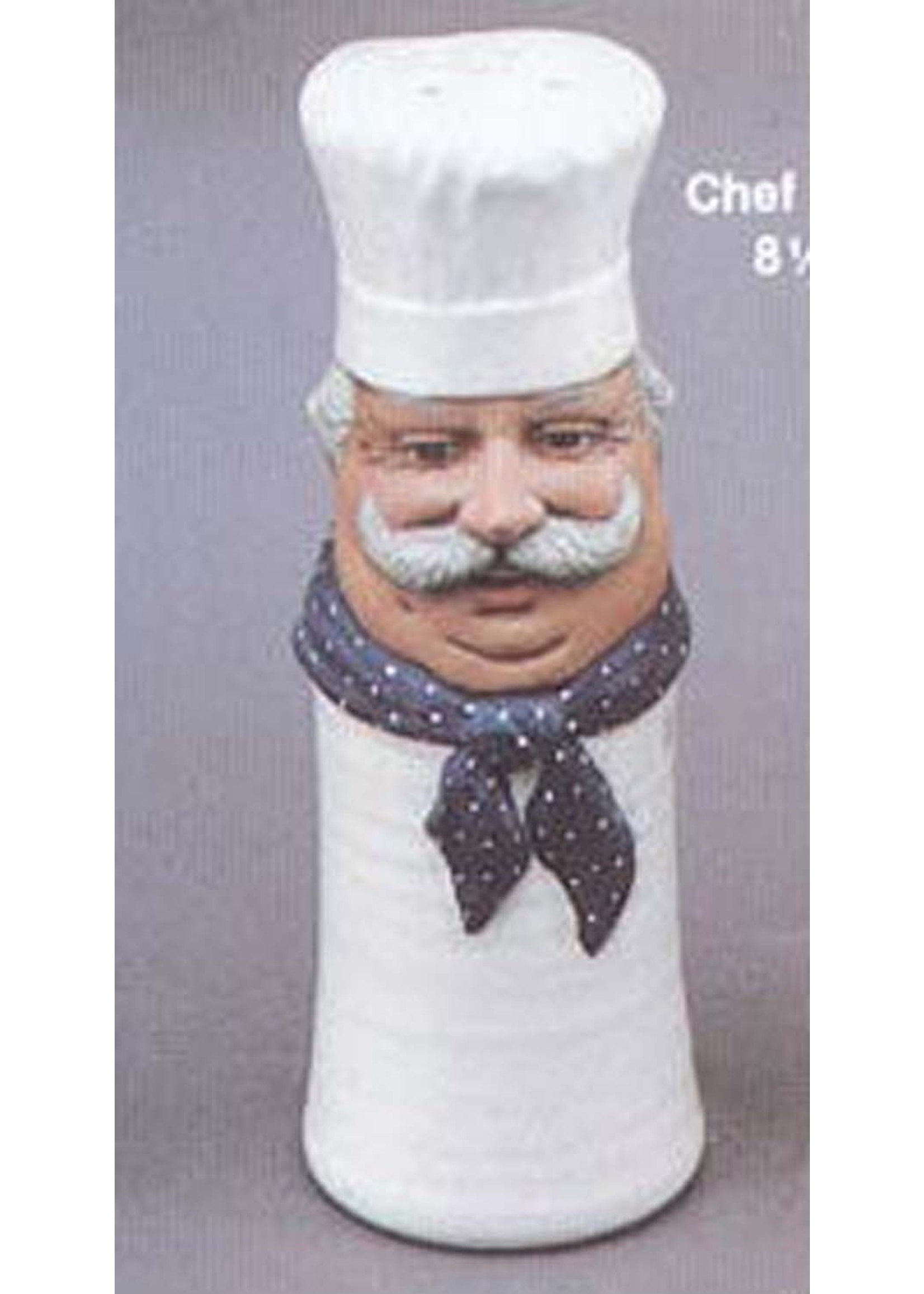 Creative Kreations Ceramics and Gifts Chef Cheese Shaker 8" Ceramic Bisque, Ready to paint