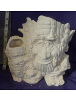Creative Kreations Ceramics and Gifts Two Ent Planter 10" Ceramic Bisque, Ready To Paint