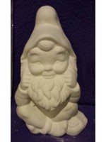 Creative Kreations Ceramics and Gifts Gnome Sitting 8" Ceramic Bisque, Ready To Paint