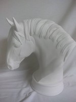 Creative Kreations Ceramics and Gifts Draft Horse Bust 8" Ready To Paint, Ceramic Bisque