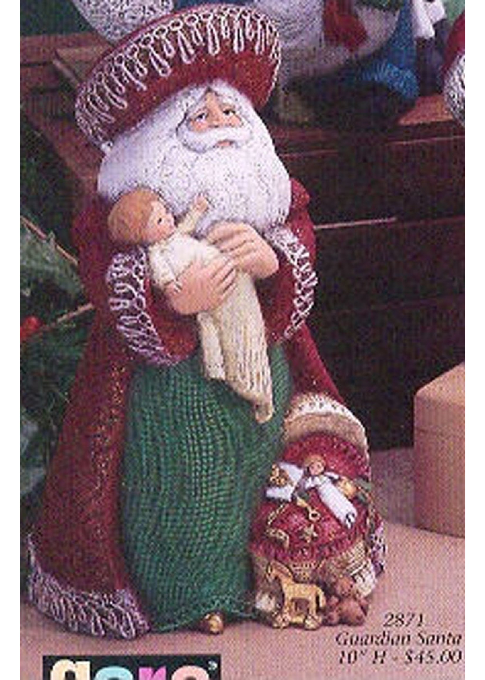 Creative Kreations Ceramics and Gifts Guardian Santa 10" ready to paint ceramic