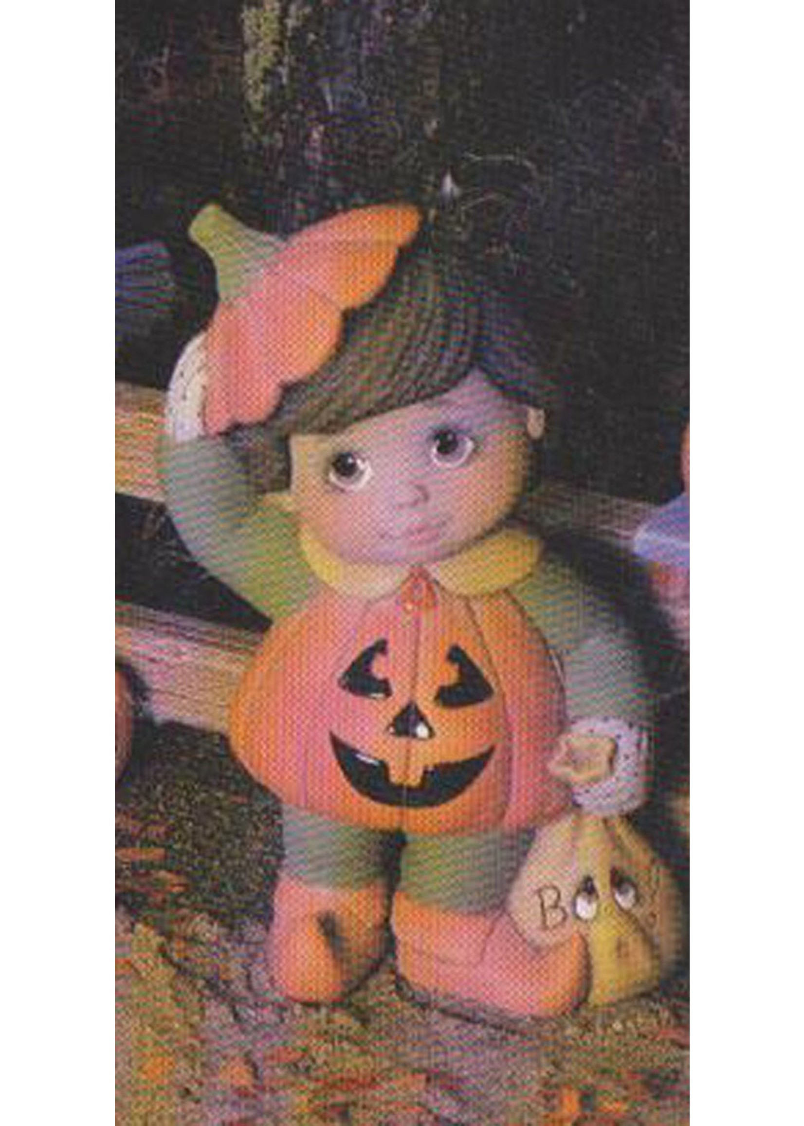 Creative Kreations Ceramics and Gifts Sweet Tot Pumpkin boy 7" ceramic bisque ready to paint