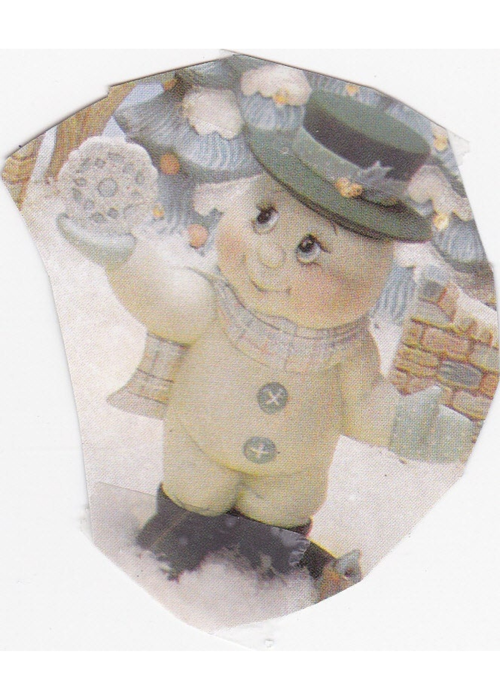 Creative Kreations Ceramics and Gifts Snowman with Snowflake on his hand 7" ready to paint ceramic bisque