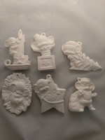 Creative Kreations Ceramics and Gifts Mice ornaments Asst #4 set of 6 ceramic bisque, ready to paint