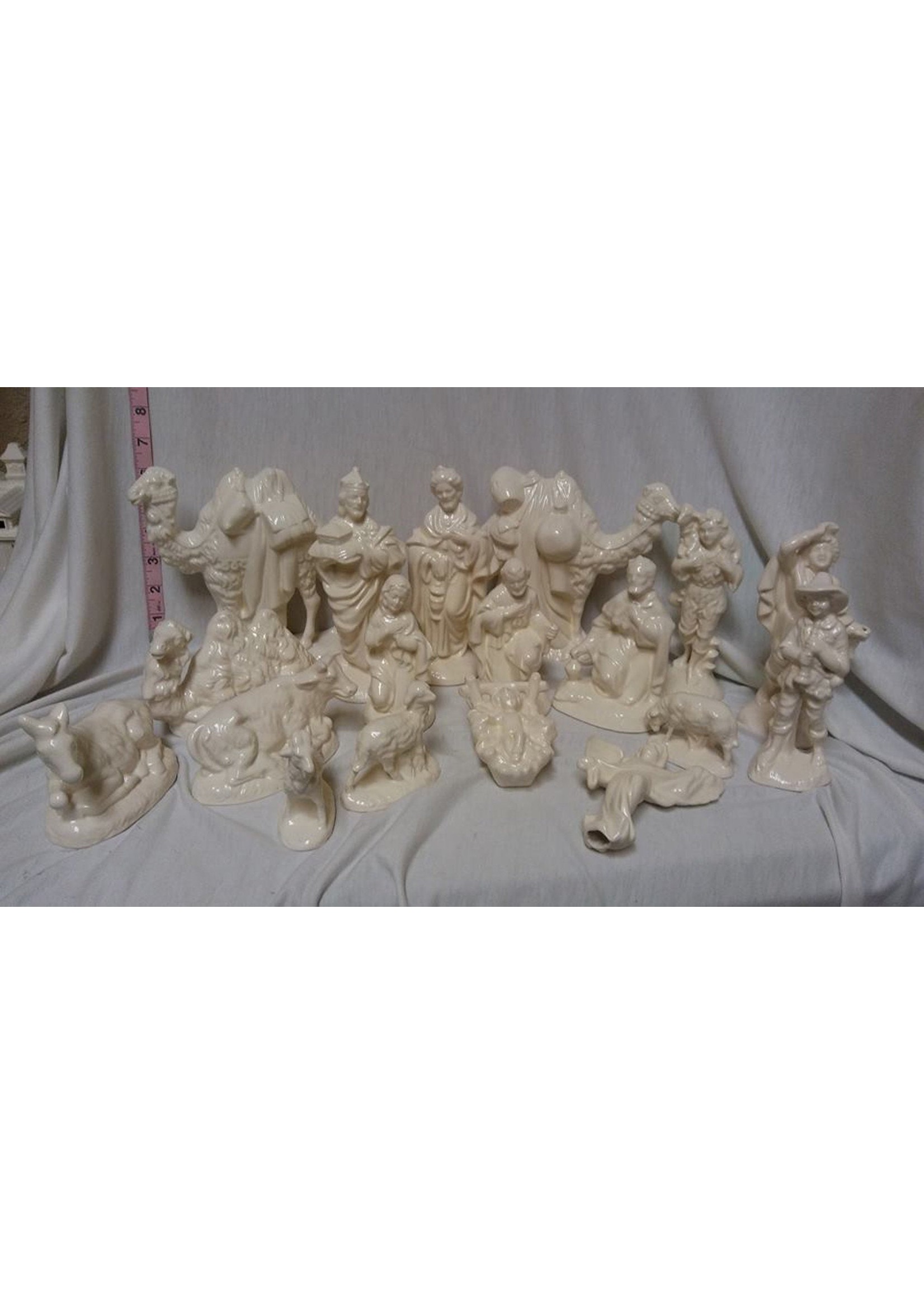 Creative Kreations Ceramics and Gifts Nativity 21 piece Glaze Finish