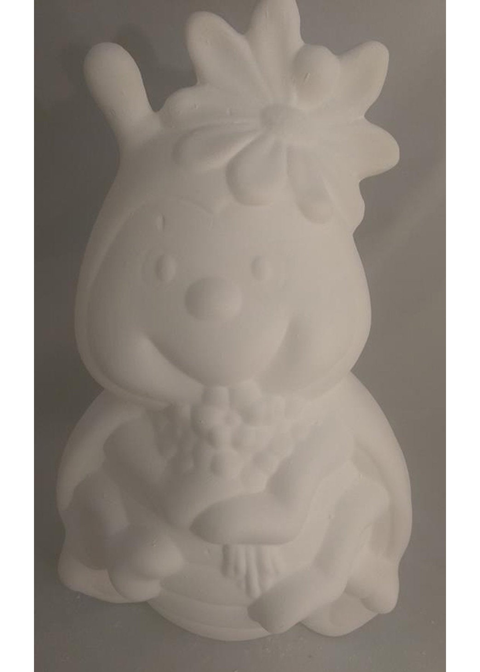 Creative Kreations Ceramics and Gifts MR Gent Lady Bug 8" Ceramic Bisque, Ready To Paint