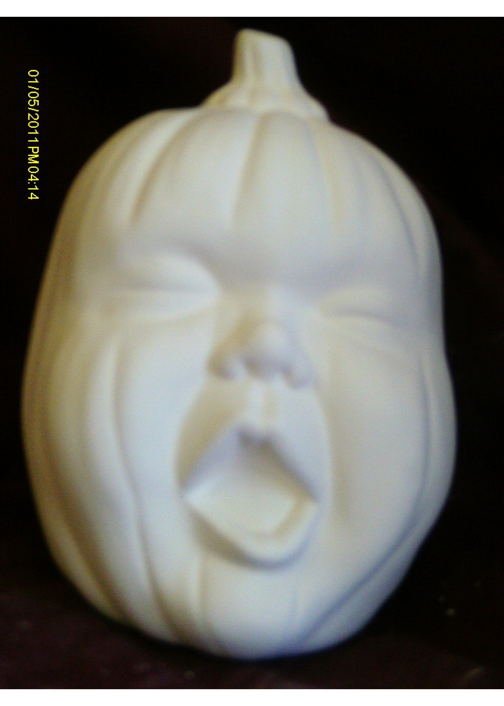 Creative Kreations Ceramics and Gifts Halloween Pumpkins 7" set of 3 Ceramic bisque, ready to paint