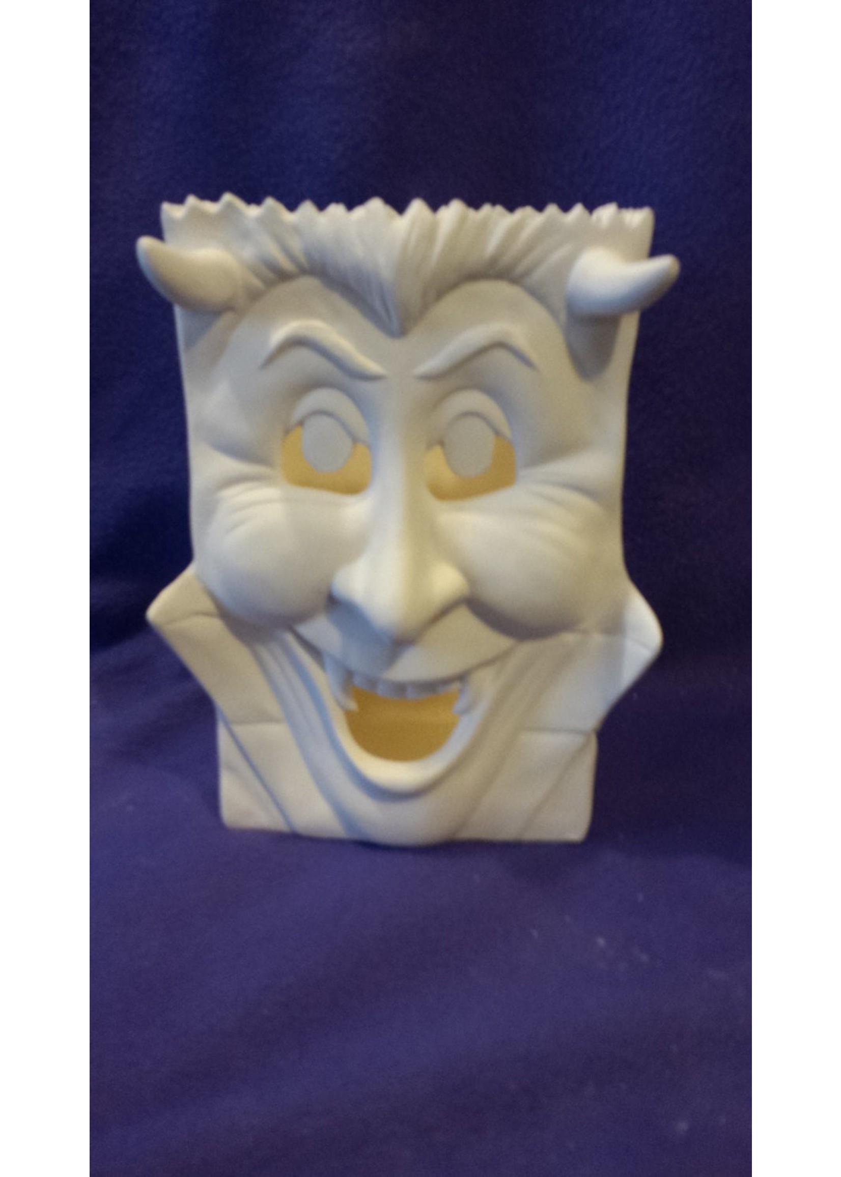 Creative Kreations Ceramics and Gifts Dracula/ Vampire bag 8" x 5" Ceramic bisque, ready to paint