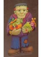 Creative Kreations Ceramics and Gifts Frankie and Friends 17" Ceramic Bisque, ready to paint w/ cut outs and clip light