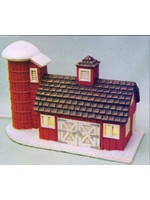 Creative Kreations Ceramics and Gifts Barn and Silo Village House 7" high ceramic bisque, ready to paint