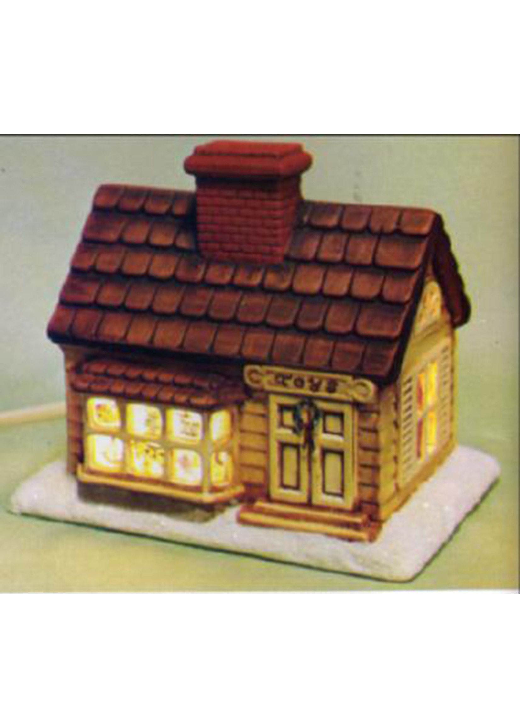 Creative Kreations Ceramics and Gifts Village Shoppe House 5" x 6" ceramic bisque ready to paint