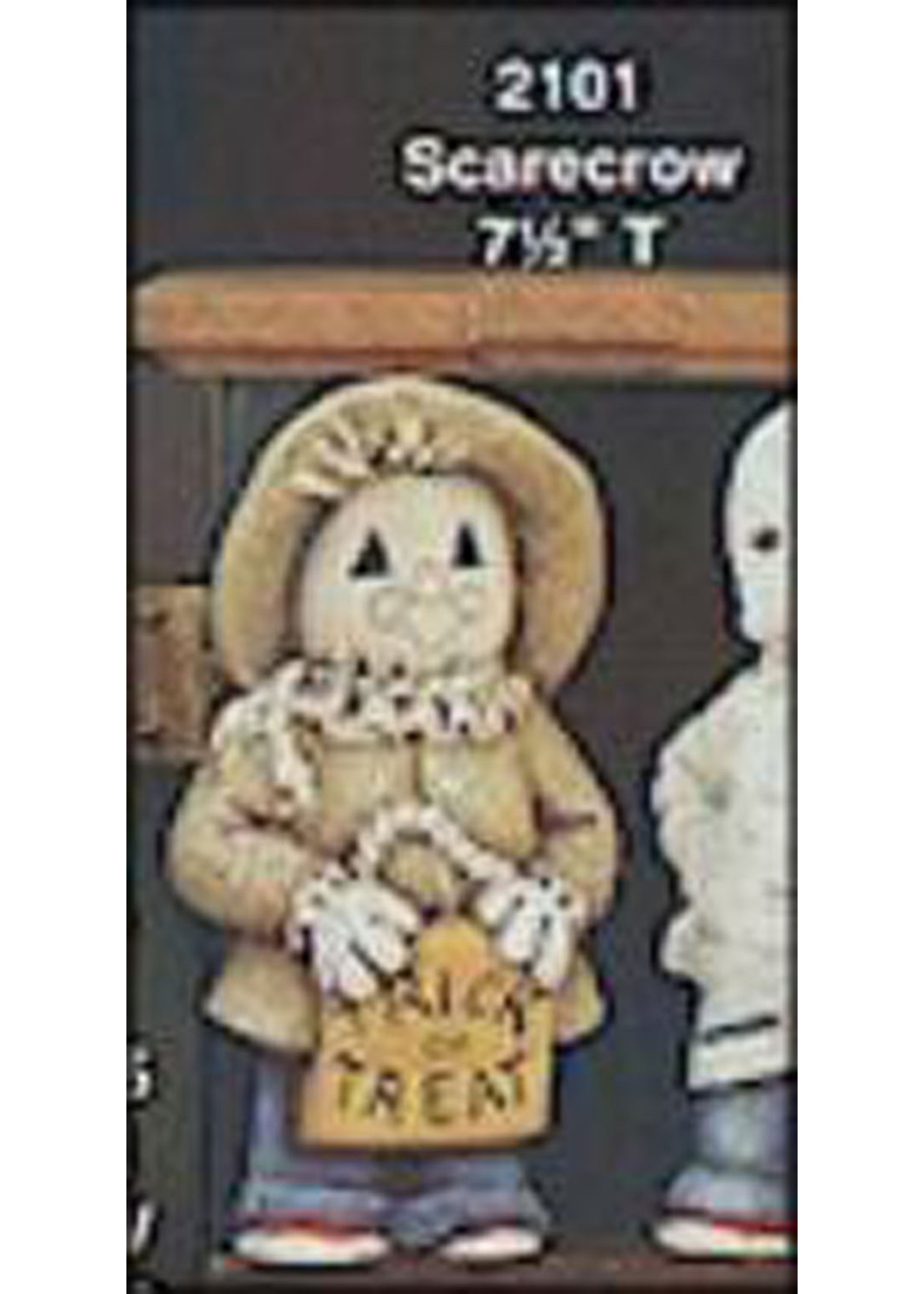Creative Kreations Ceramics and Gifts Scarecrow 8" Ceramic Bisque, Ready to Paint