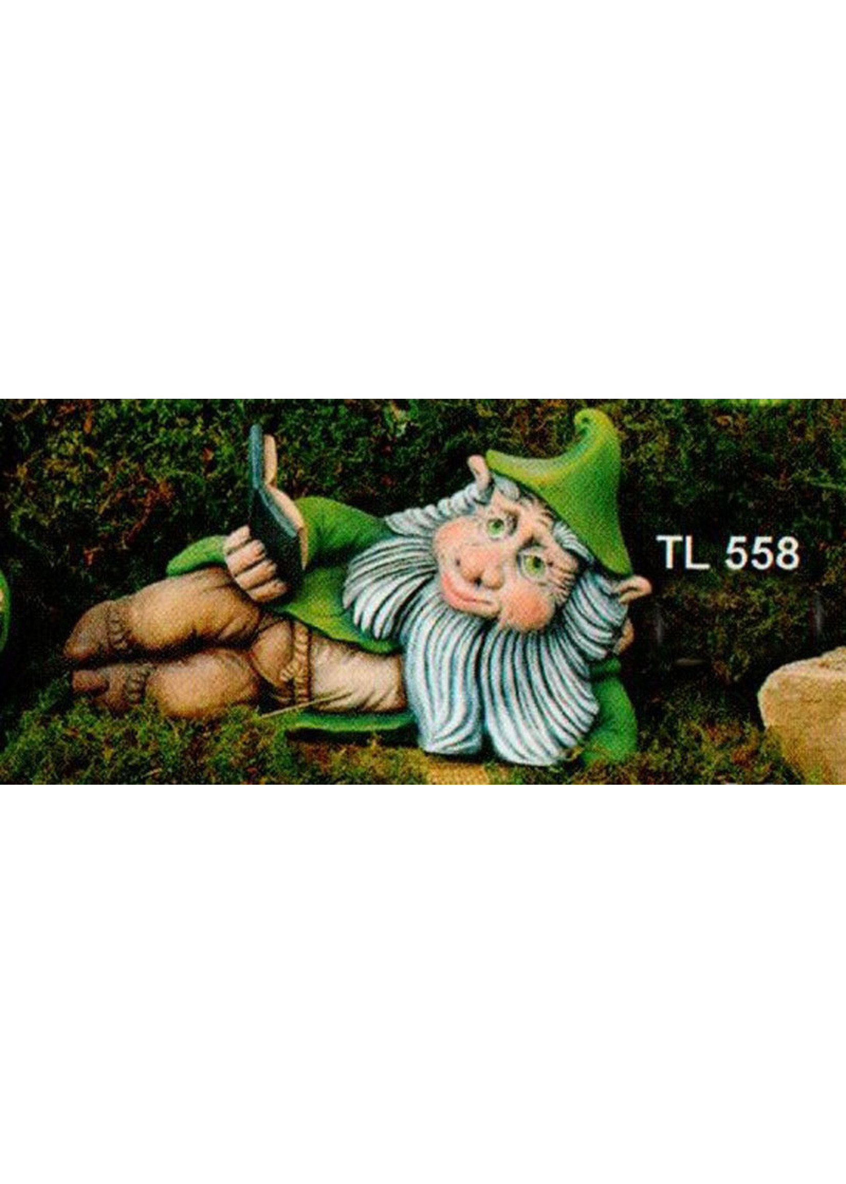 Creative Kreations Ceramics and Gifts Troll reading Book 8" Ceramic Bisque, Ready to Paint