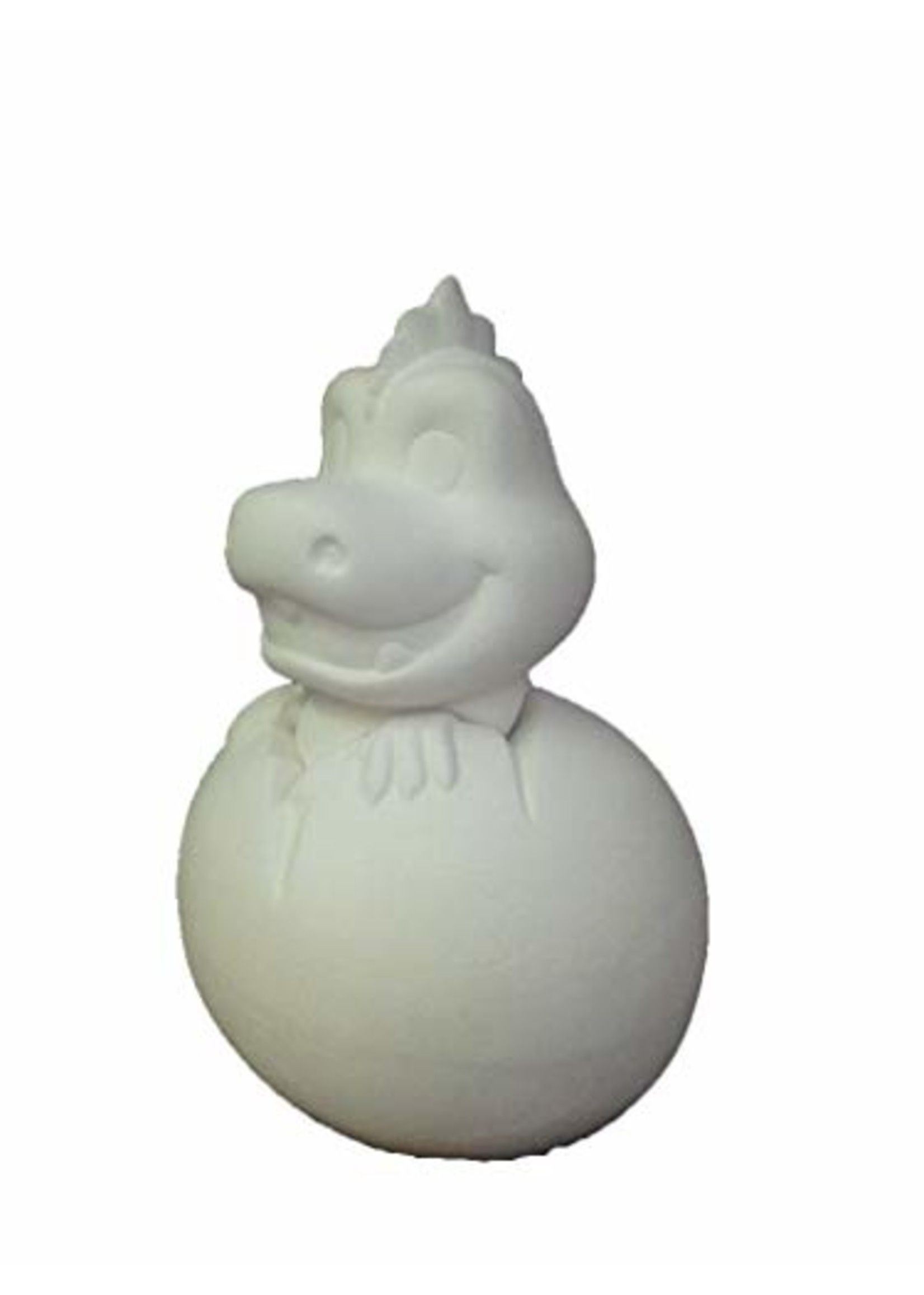 Creative Kreations Ceramics and Gifts Baby Dino  Bank 6" Ceramic Bisque, Ready to Paint