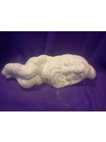 Creative Kreations Ceramics and Gifts Sleeping Yard  Gnome 15" Ceramic Bisque, Ready to Paint