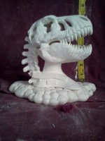 Creative Kreations Ceramics and Gifts T Rex Skull 6 1/2" Ceramic Bisque, Ready to Paint