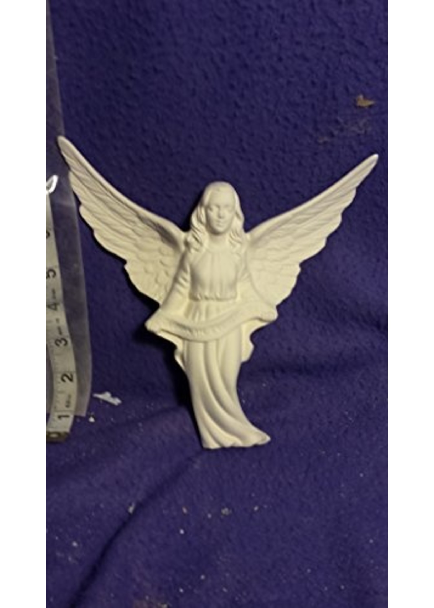 Creative Kreations Ceramics and Gifts Holland Angel for Nativity set 8" Ceramic Bisque, Ready To Paint