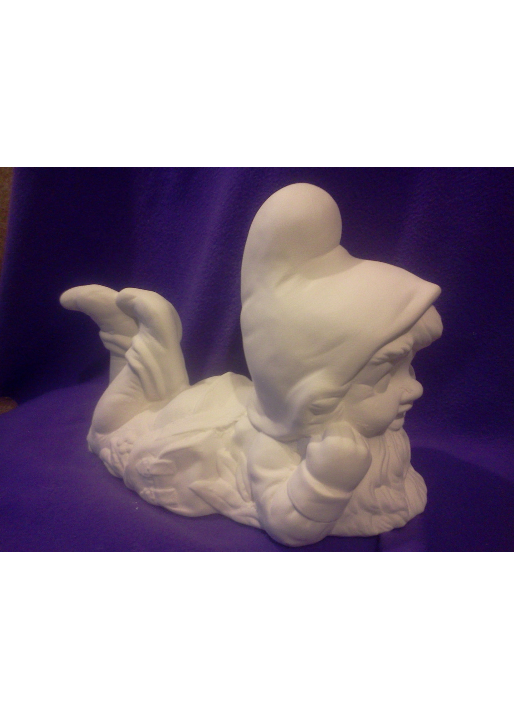 Creative Kreations Ceramics and Gifts Daydreaming Yard Gnome  15" Ceramic Bisque, Ready to Paint