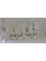Creative Kreations Ceramics and Gifts Jingle Bells Reindeer 18" L Ceramic Bisque, Ready to Paint w/ Cut out and Clip Light