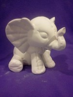 Creative Kreations Ceramics and Gifts Soft Sculpture Elephant 8" Ceramic Bisque, Ready to Paint