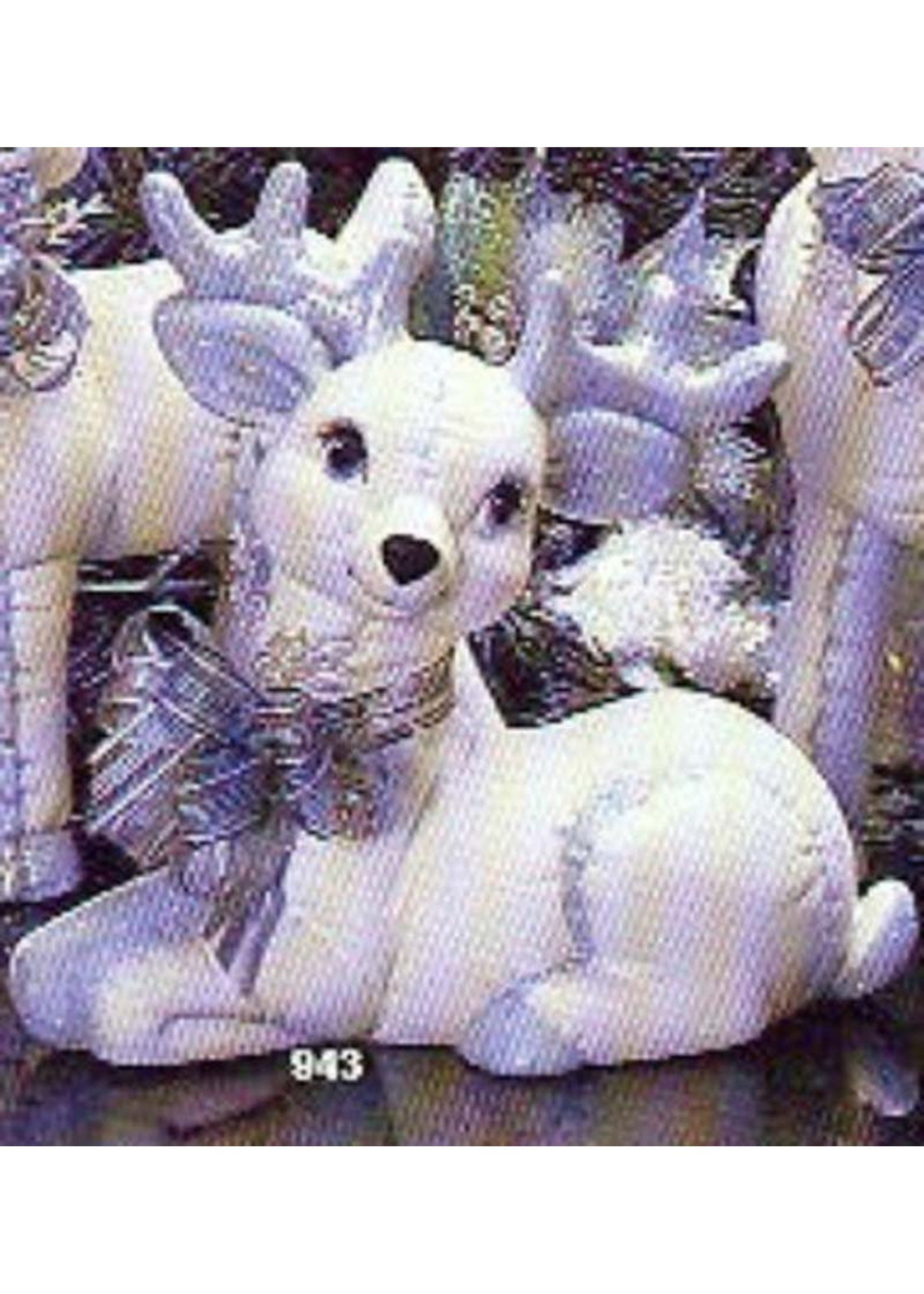 Creative Kreations Ceramics and Gifts Soft Sculpture Sleigh and 4 Reindeer Ceramic Bisque, Ready to Paint