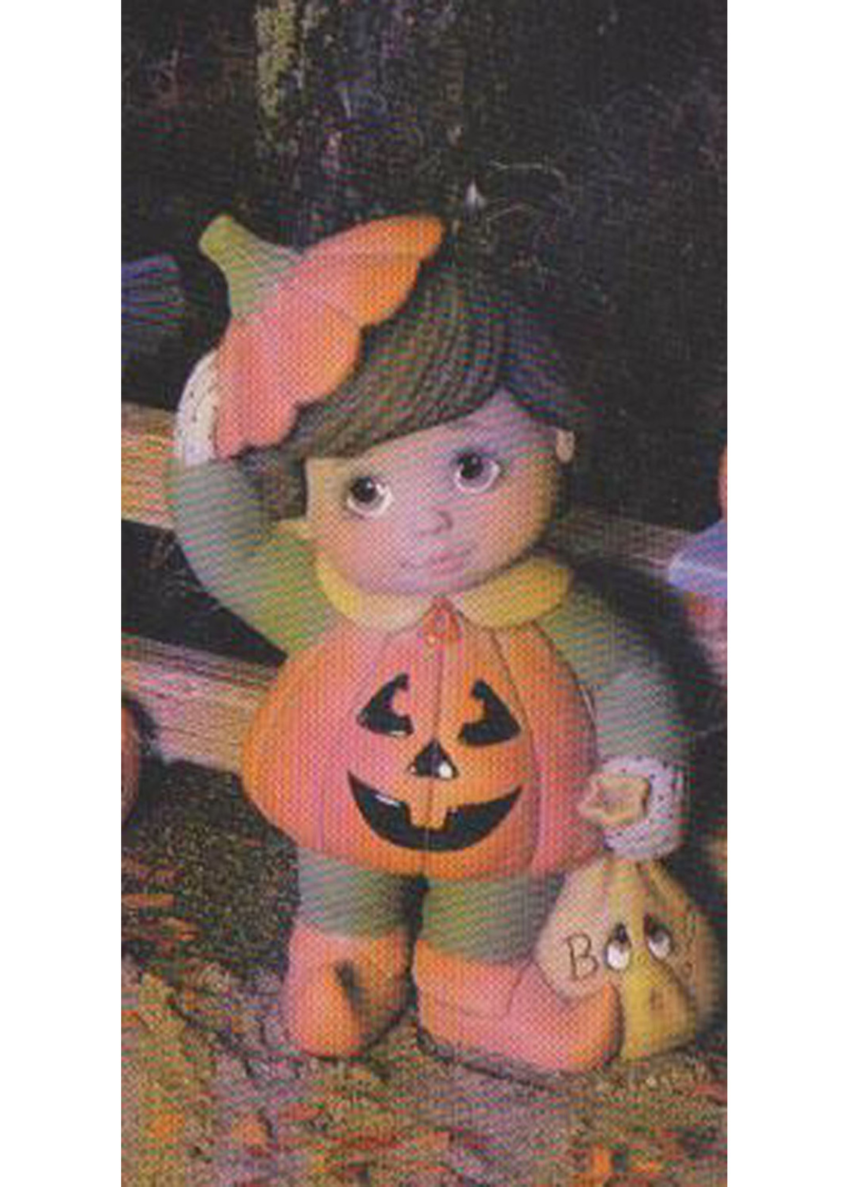 Creative Kreations Ceramics and Gifts Pumpkin Sweet Tot Boy 7" Ceramic Bisque, Ready to Paint