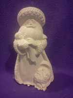 Creative Kreations Ceramics and Gifts Guardian Santa 8" Ceramic Bisque, Ready to Paint