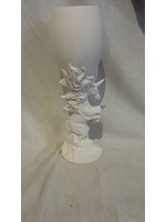 Creative Kreations Ceramics and Gifts Unicorn Goblet 8" Ceramic BIsque, Ready to Paint, Glazed Inside