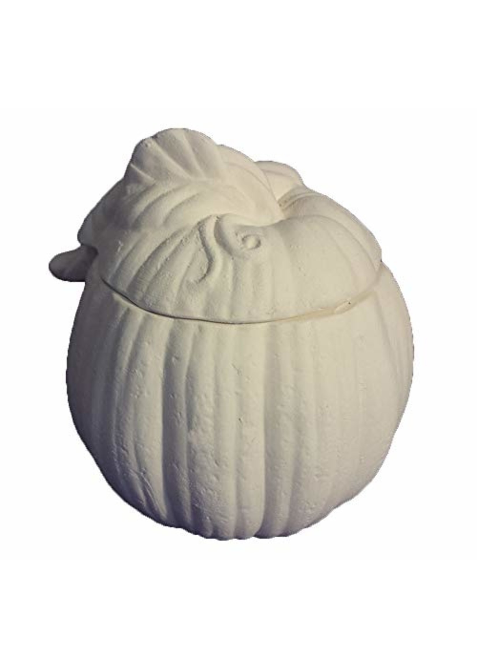 Creative Kreations Ceramics and Gifts Pumpkin Candy Dish 6" x 4" Ceramic Bisque, Ready to Paint