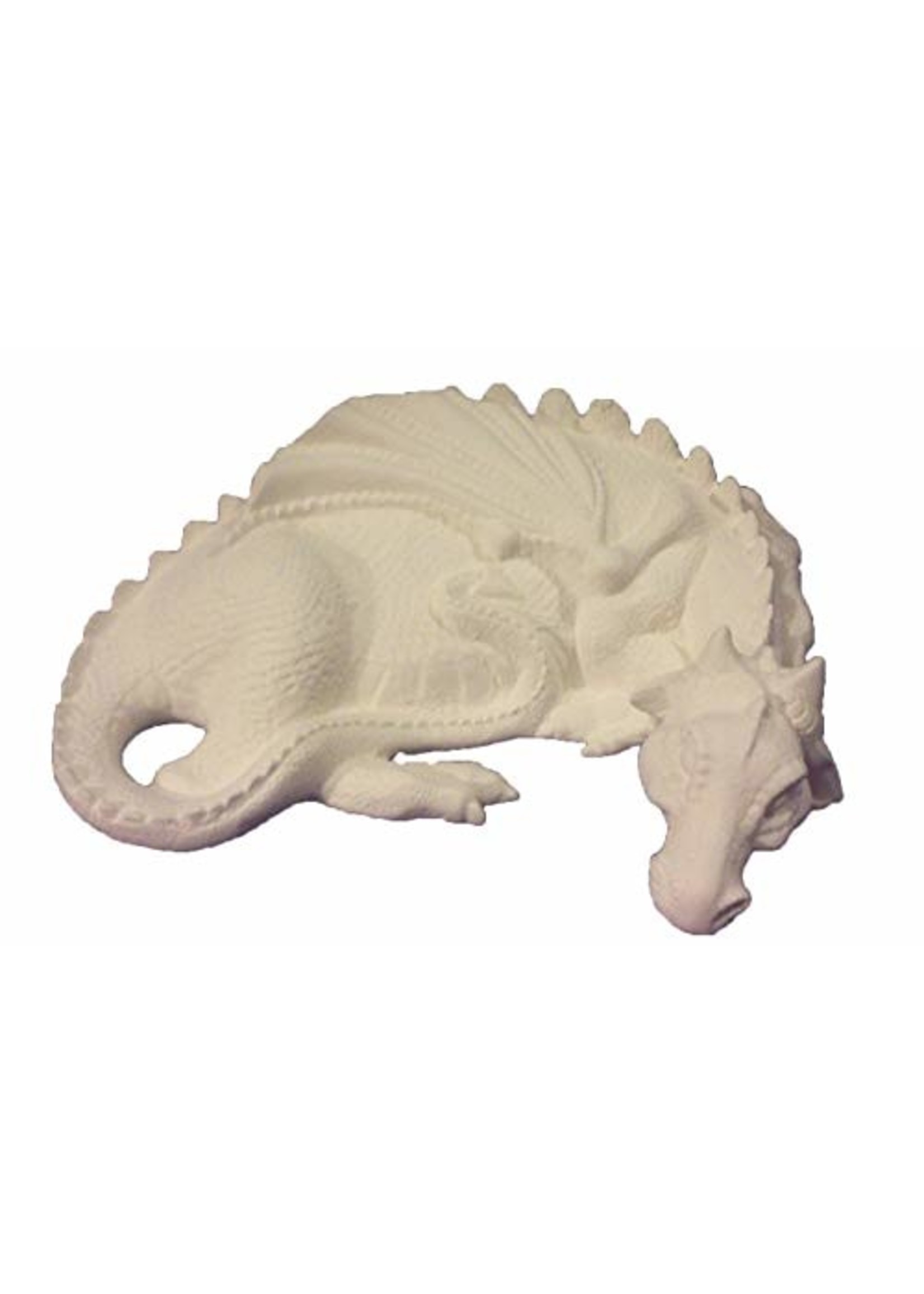 Creative Kreations Ceramics and Gifts Imaginary Sleeping Dragon 9" Ceramic Bisque, Ready to Paint