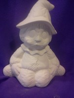 Creative Kreations Ceramics and Gifts Soft Sculpture Scarecrow 8" Ceramic Bisque, Ready to Paint