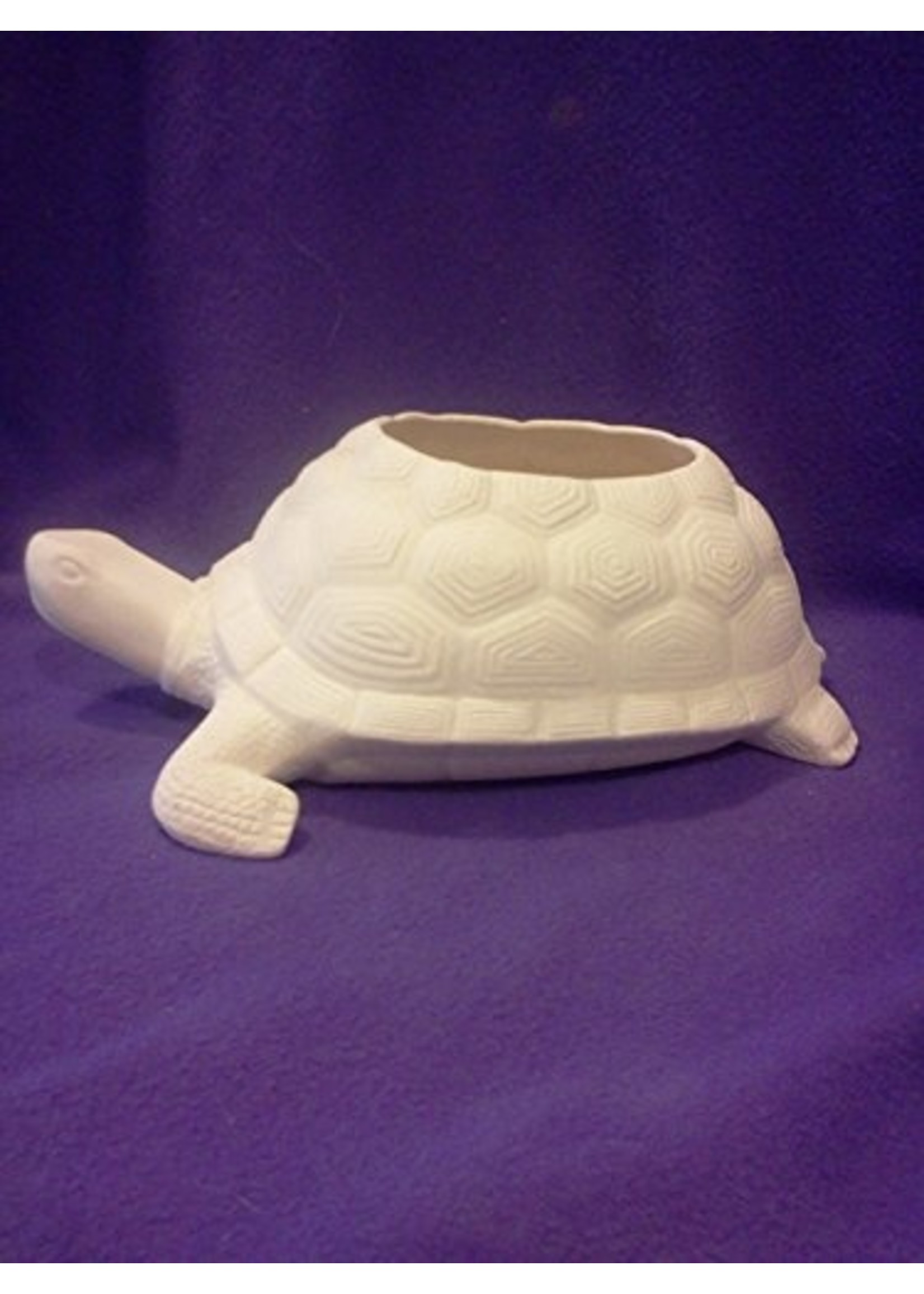 Creative Kreations Ceramics and Gifts Turtle Planter Pot 12" x 5" Ceramic Bisque, Ready to Paint