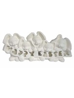 Creative Kreations Ceramics and Gifts Happy Easter Bunny Bear Row 16" Ceramic Bisque, Ready to Paint