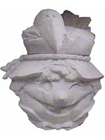 Creative Kreations Ceramics and Gifts Scarecrow Canister 12" Ceramic Bisque, Ready to Paint, Glazed Inside